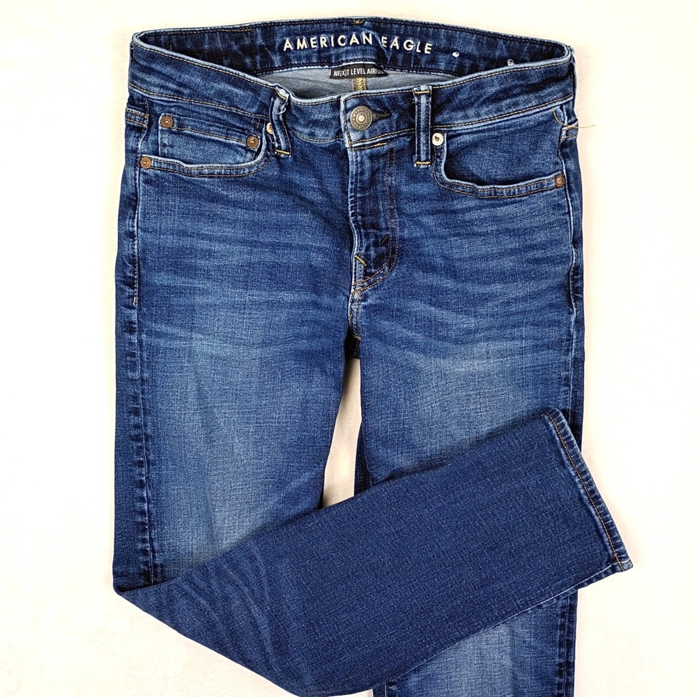 American Eagle Original Straight‎ Ne(x)t Level Airflex Jeans Blue 28x30 Mens